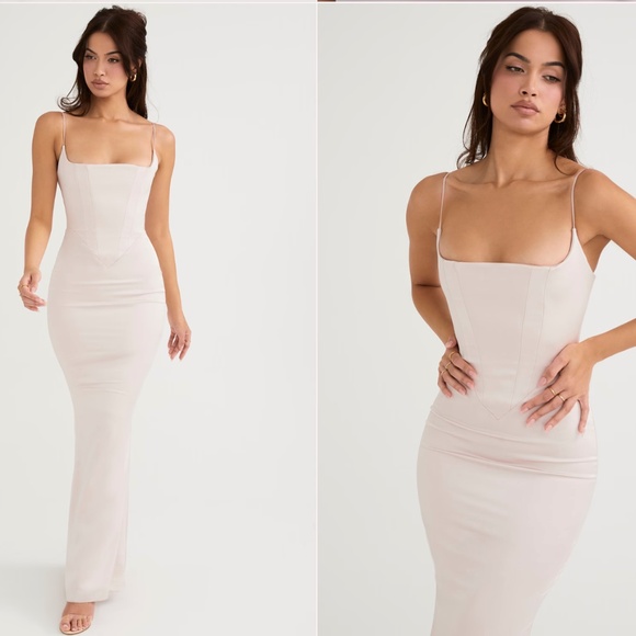 HOUSE OF CB OLIVETTE CORSET MAXI DRESS SIZE SMALL REG CUP - Picture 2 of 6